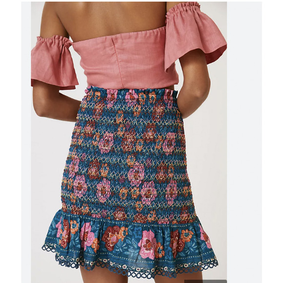Anthropologie Dresses & Skirts - Anthropologie Farm Rio Flounce Mini skirt size XS NEW